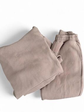 Comfrt Cozy Sweatpants and Hoodie Set - Taupe color Bark